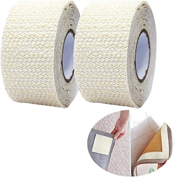 Anti-Slip Rug Tape Gripper, 0.16x9.8 FT 2" x 118" Double-Sided Carpet Gripper Pad, Non-Slip Rug Holder for Hardwood Floors, Tiles, Keeps Rugs in Place, No More Sliding or Wrinkles
