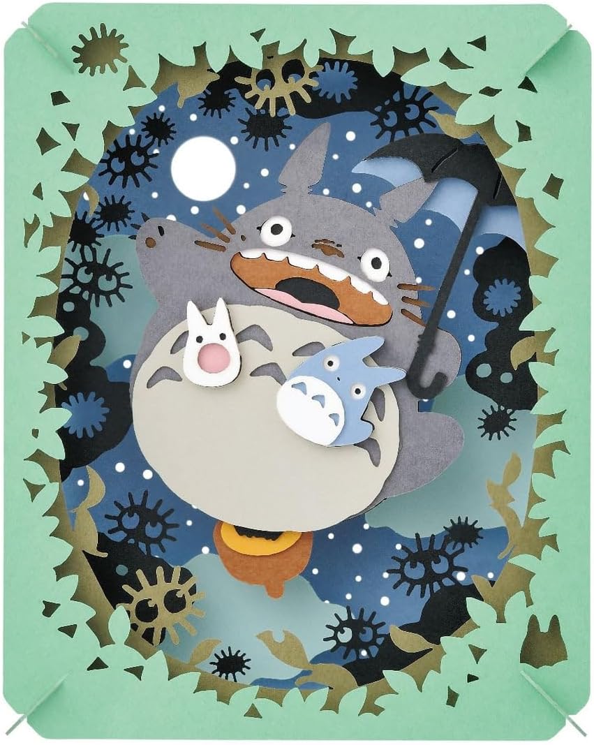 Ensky - My Neighbor Totoro - Totoro Illuminated by The Moon, Paper Theater Craft
