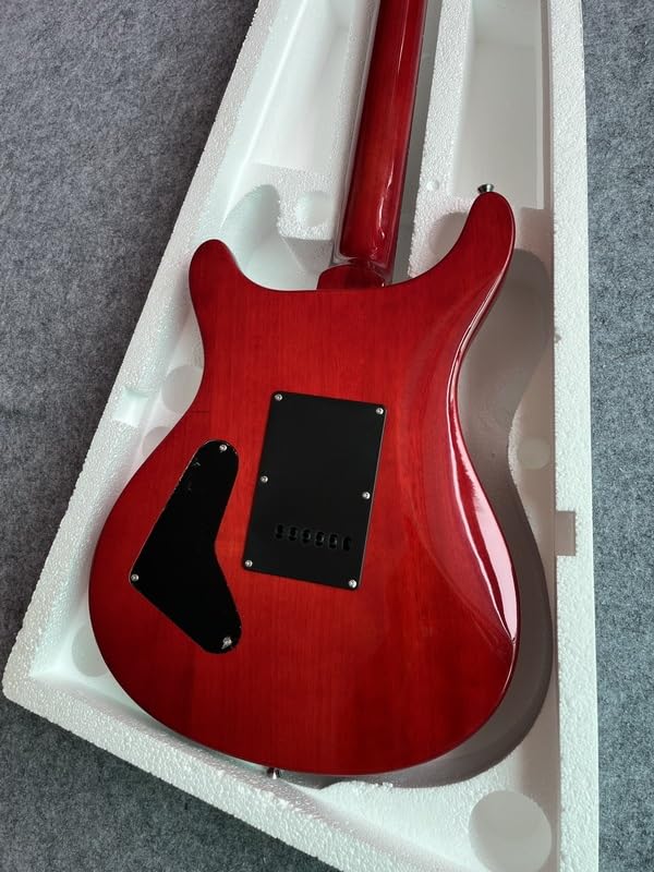 Guitare électrique double shake rouge vibrato manche rétro micro ouvert - 5