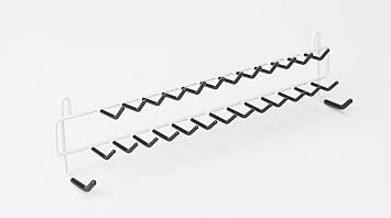 ClosetMaid 27-Hook Tie & Belt Rack, 2.38 D x 3.5 H x 15 W, White