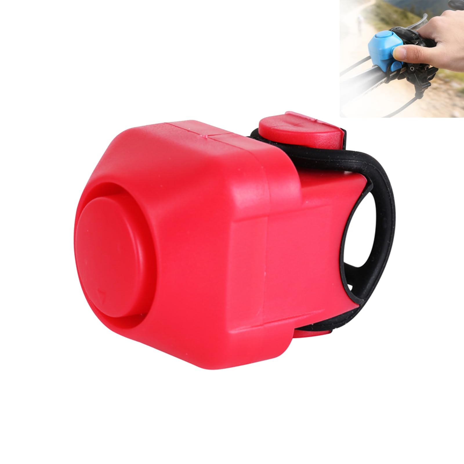 Electric Bike Bell, 120dB Loud Bicycle Horn with 5 Sound Modes | Waterproof Electronic Cycling Alarm for Road, MTB, E-Scooter & Kids' Bikes | Batteries Included (A)