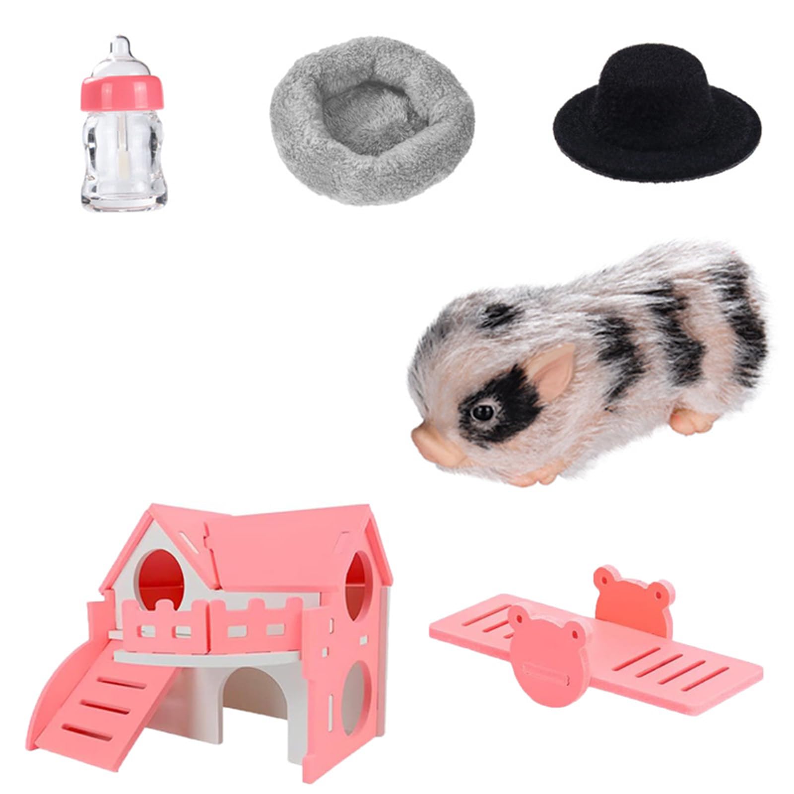 Giocattolo antistress per bambini con design realistico a forma di maialino e gioco creativo in silicone, giocattolo antistress