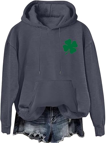 Miniatura 4 de Blczomt St Patricks Day Sweatshirts for Women Irish Loose Fit Lucky Hoodies Shirt Shamrock Cute Blessed Gift Outfits Pullover