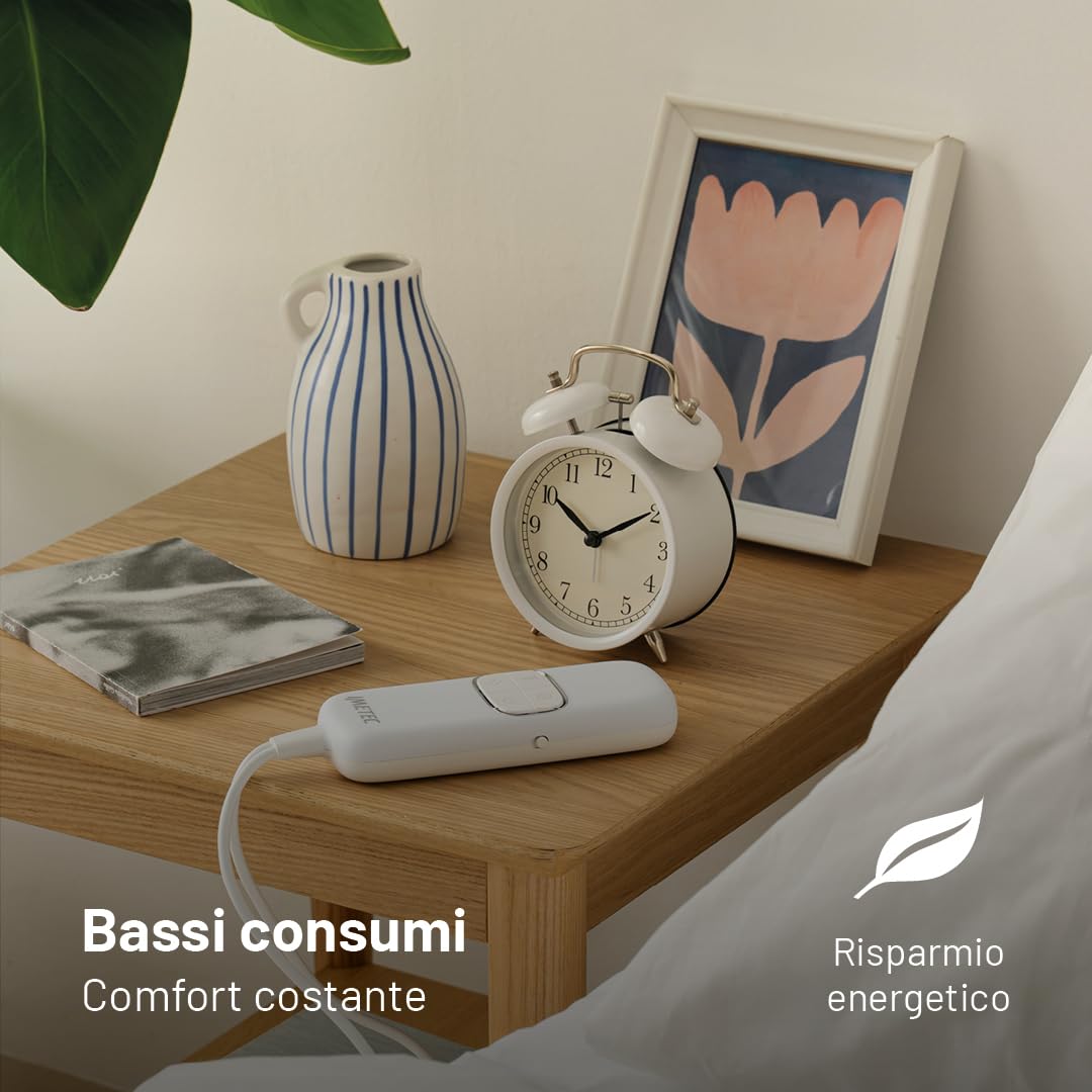 Calentador de Cama imetec cubrecolchón eléctrico de Matrimonio