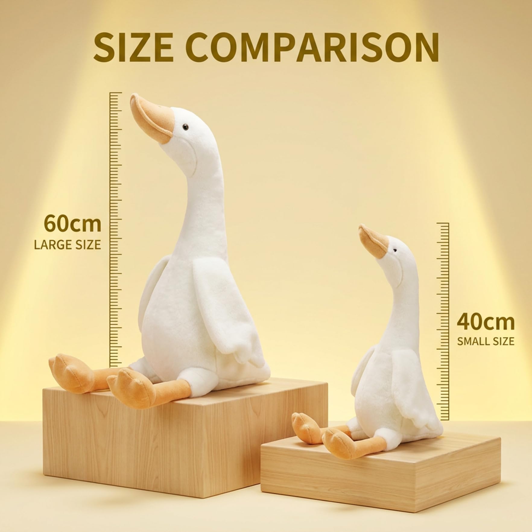 Cigno Peluche Peluche Oche Soffici Bianche Ideale per Divano Letto Simpatico Arredamento per la Scuola Materna Regalo di 24 Pollici