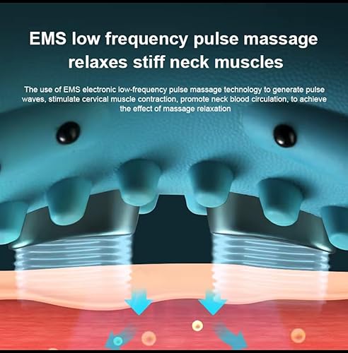 Miniatura 2 de Masajeador de cuello, relajante de cuello y hombros 2025, almohada masajeadora de espalda con calor, almohada eléctrica de masaje de espalda 4D,