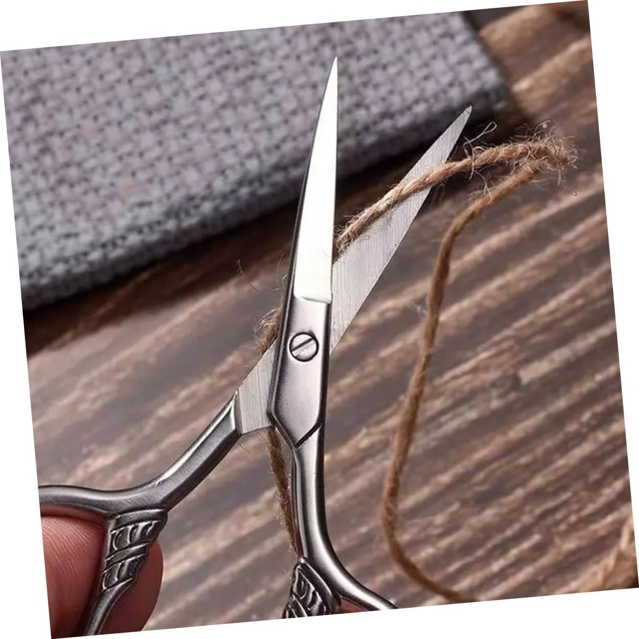 Ipetboom Men's Grooming Scissors Set 2pcs Eyebrow Scissors Brow Shaver Beard Trimmer
