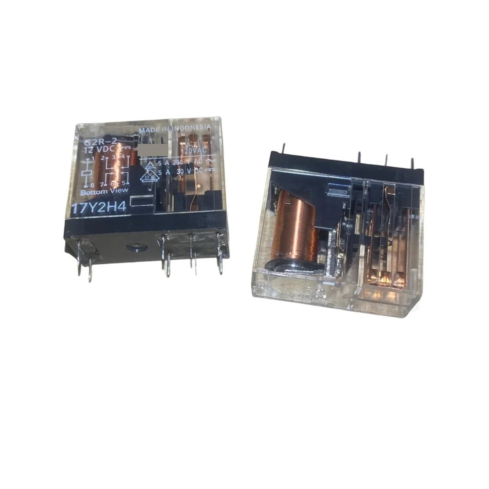 Relais G2R-2 12V CC : Solution contre les pannes de commutation de puissance - 5 unités - 7