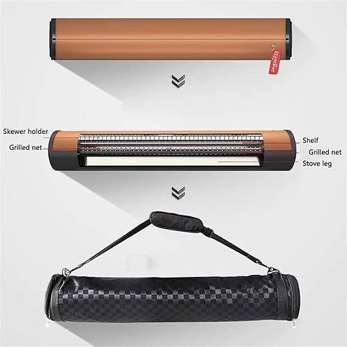 Miniatura 4 de Barbecue Charcoal Grill Outdoor Iron Barbecue Grill Portable Folding Barbecue Camping Tools Charcoal Grill Portable Charcoal Grill