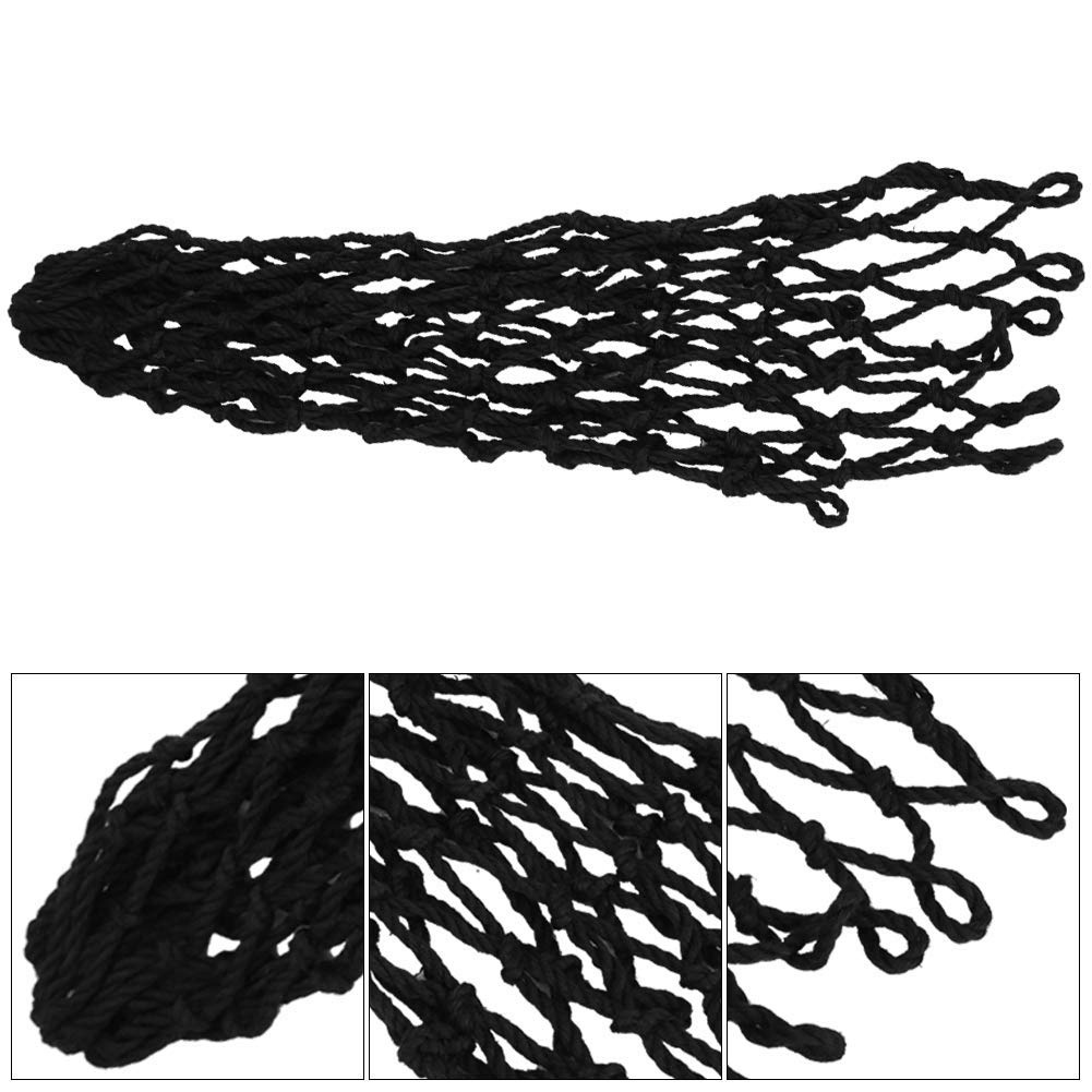 Demeras Biliardo Tasca da Tavolo Filato di Cotone Biliardo Borsa a Rete 6 Pezzi/Set per Biliardo Biliardo(Nero)