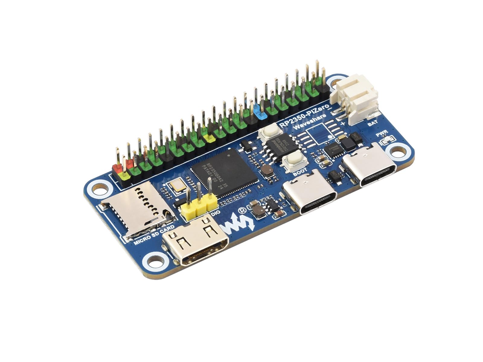 Carte RP2350-PiZero Raspberry Pi pour programmation microcontrôleur avec GPIO 40 broches - 8