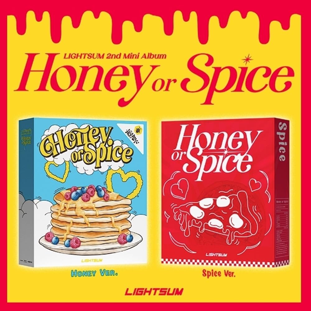 LIGHTSUM Honey or Spice 2nd Mini Album CD+Booklet+Photobook+Lyric paper+Photocard+Sticker+Poster on pack+Tracking Sealed LS (SET(Honey+Spice))
