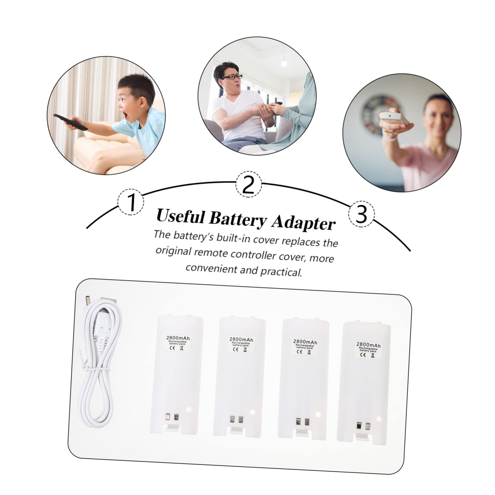 1 Ensemble Chargeur de Batteries Intelligent à Fentes pour Station de Charge Pratique et Compacte Charge Rapide et Accessoire Compatible avec Télécommandes