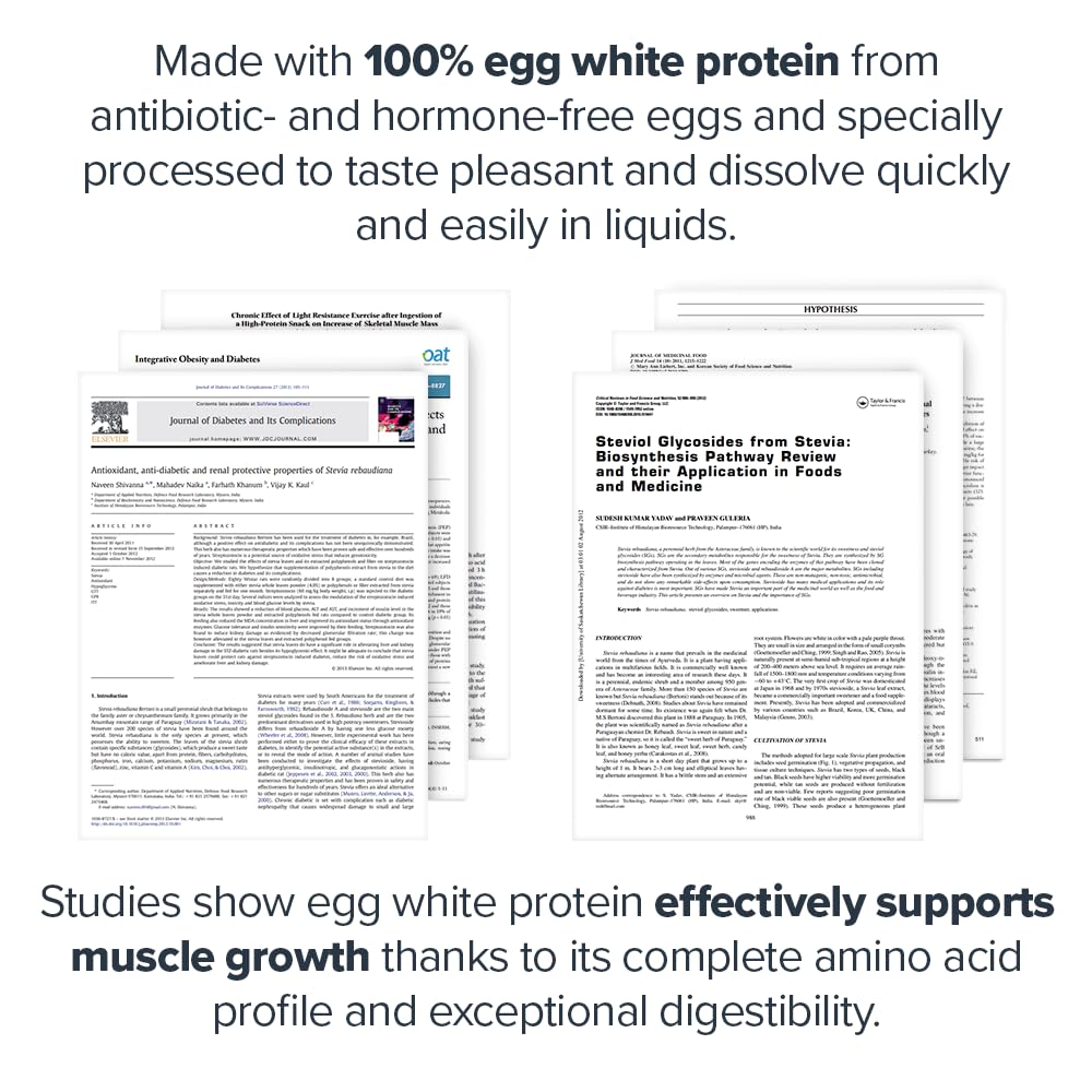 Legion Egg+ Chocolate Egg White Protein Powder – 22g Protein, 20 Servings — Amazon image 3