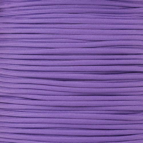 Paracord Planet | Type II Commercial Grade 425 Paracord – 425 LB Tensile Strength W/ 3mm Diameter (Purple, 10 FT)