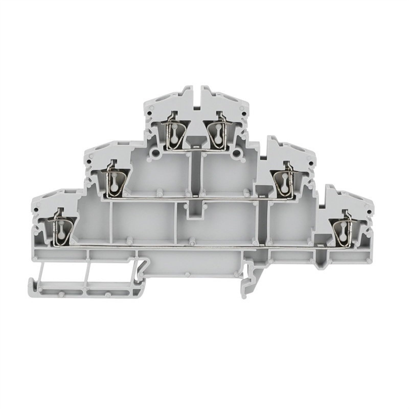 Cable Wire Connector DLD2.5-3VN 5Pcs Spring-cage 3 Level Triple Layer DLD 2.5-3VN 2.5mm Electrical Din Rail Terminal Block