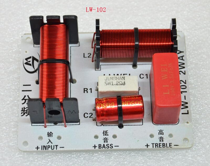 2X 150W 2 Way High-Low Speaker Frequency Divider Audio Crossover Filter