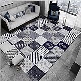 Kunsen Antideslizante Alfombra Sala de Estar Abstracta Retro alfombras Baratas Multicolor Alfombra Carretera Cómodo160x200CM