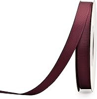 Vista 71 de Rollo de cinta de grogrén sólido YAMA de 5/8 pulgadas - 25 yardas para cintas de envolver regalos, blanco