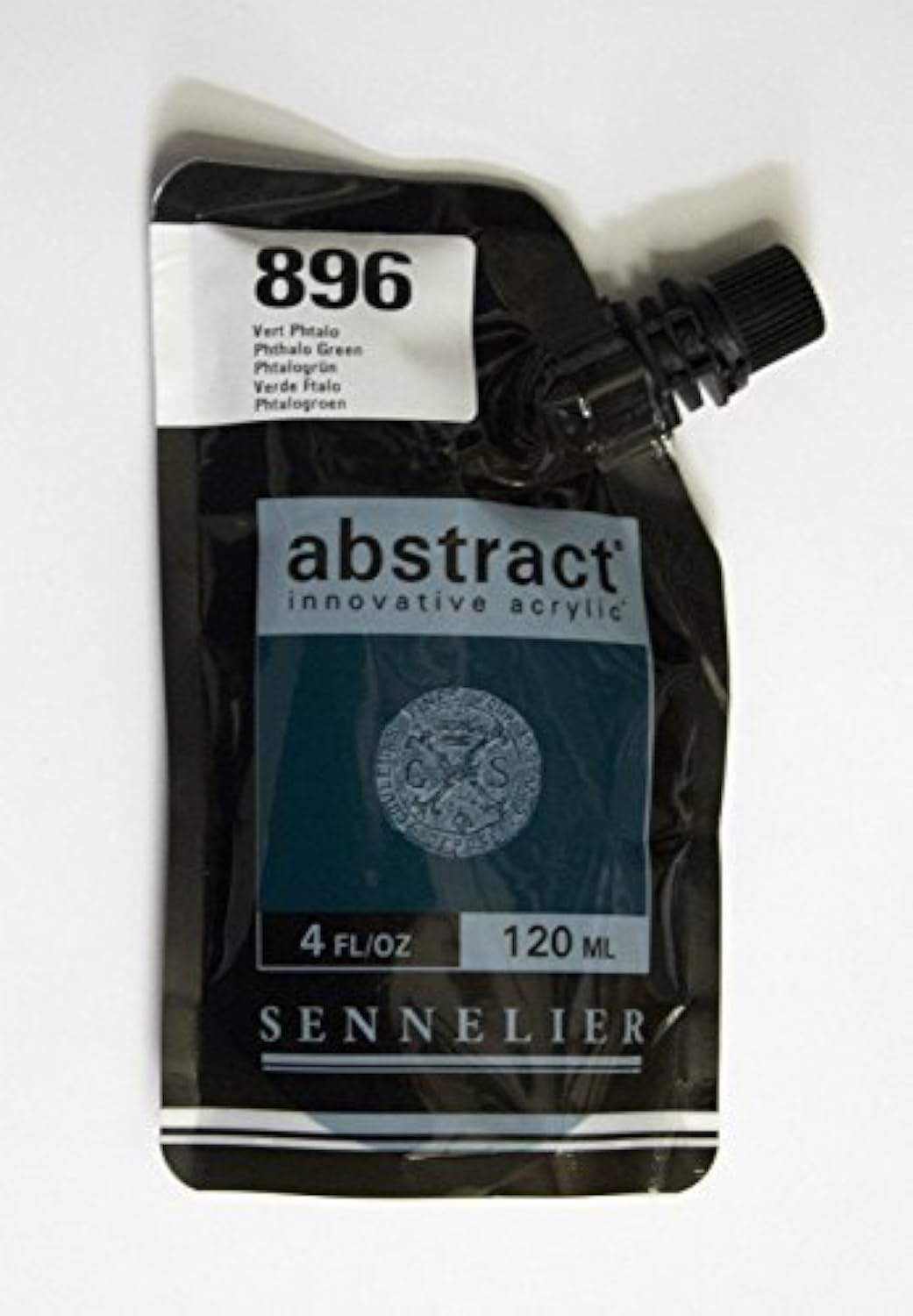Sennelier 896 Phthalo Green Abstract Innovative Acrylic Artist Paint Pouch 120Ml (896 Phthalo Green)