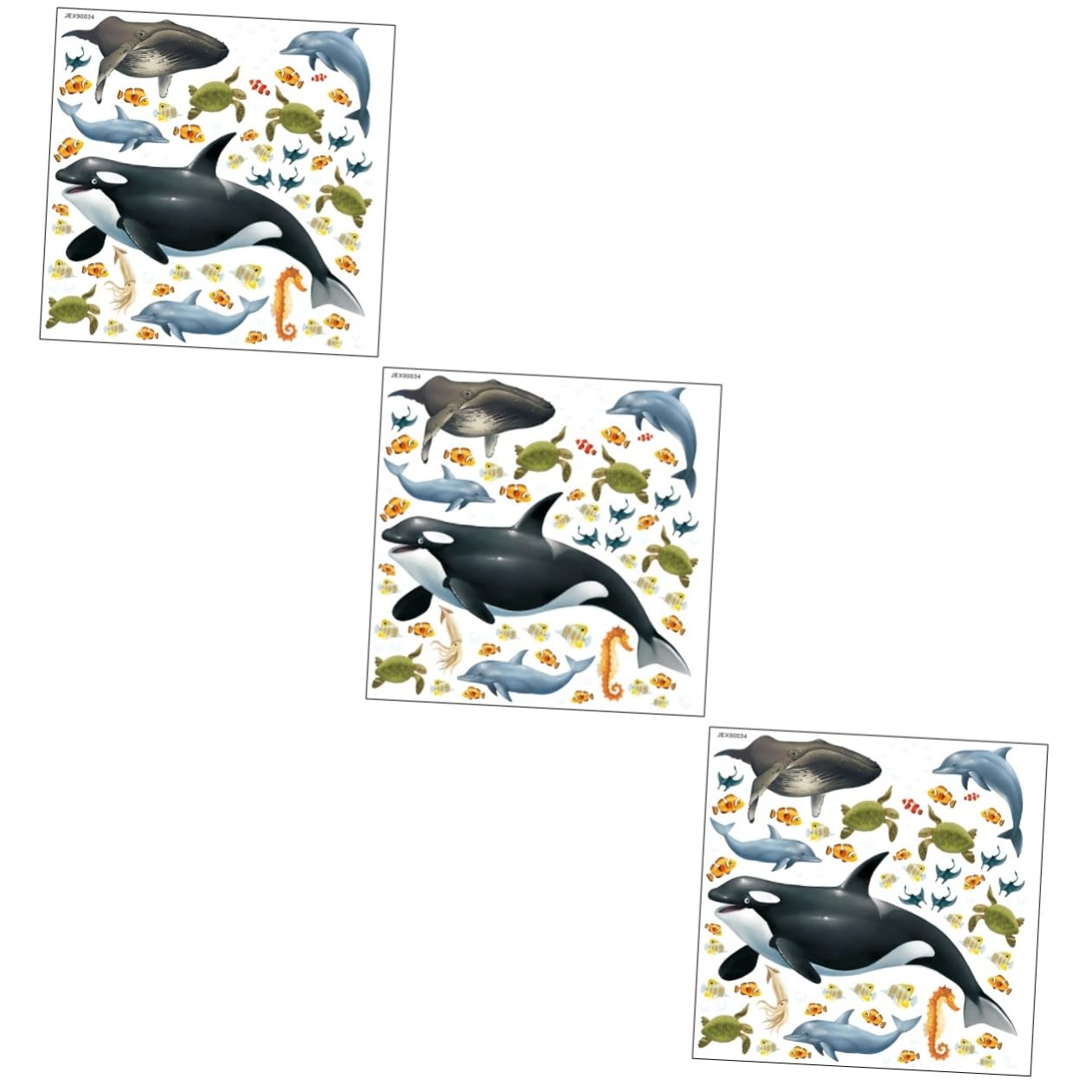 3 Piezas Pegatinas de Animales Decoración Infantil Adhesivos Habitación Dormitorios y Salas