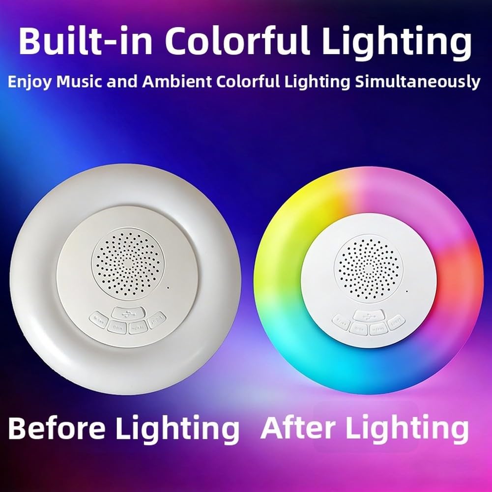 Altavoz flotante LED compatible con luz ambiental impermeable para piscina, playa, fiesta al aire libre