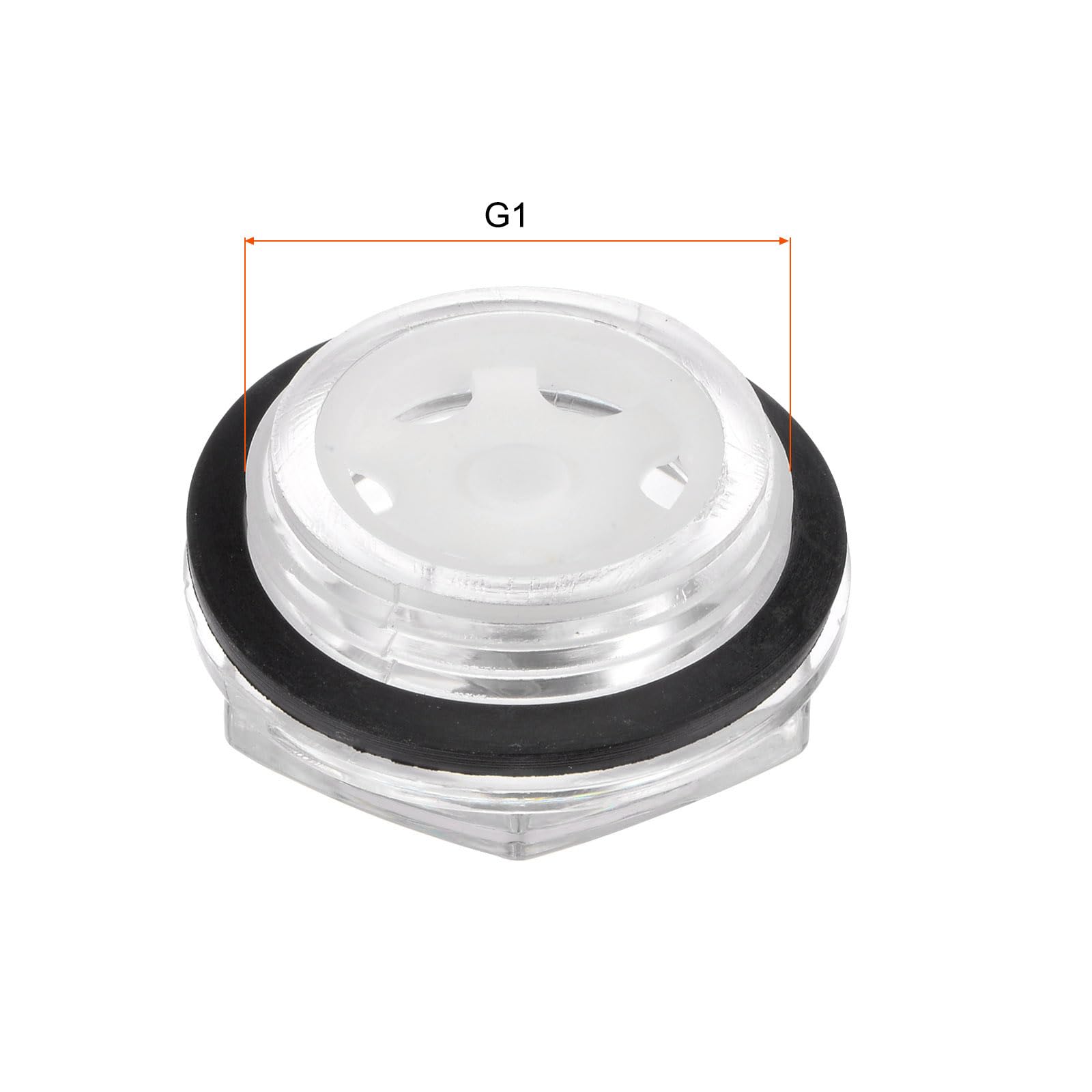 Indicador De Nivel De Aceite PMMA Con Roscado BSP - 3/8", Para Compresor De Aire, Cabeza Hexagonal