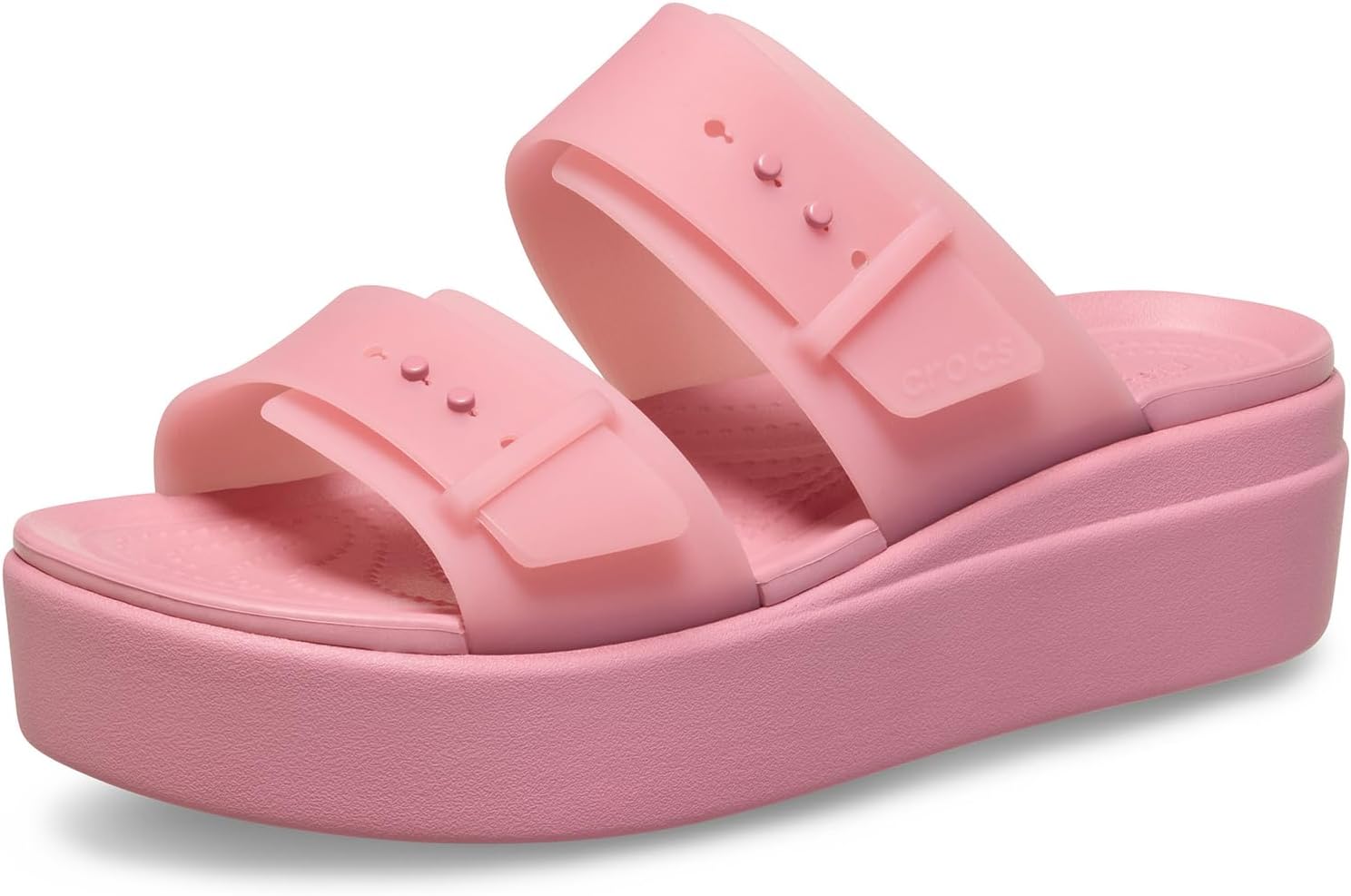 Crocs Women’s Brooklyn Buckle Low Wedges: Comfortable, stylish footwear.