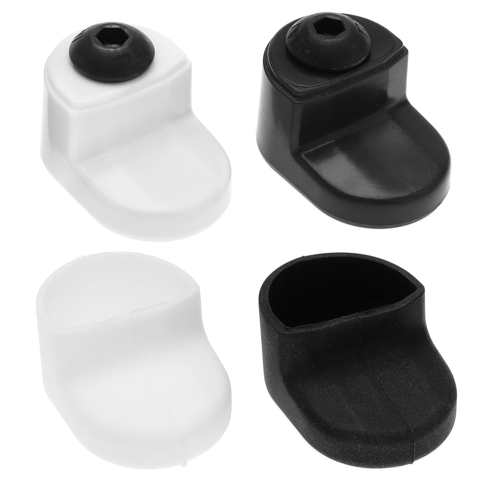 Set De 4 Crochets Garde-boue Xiaomi M365 – Silicone + Plastique, Noir/blanc, Rangement Arrière