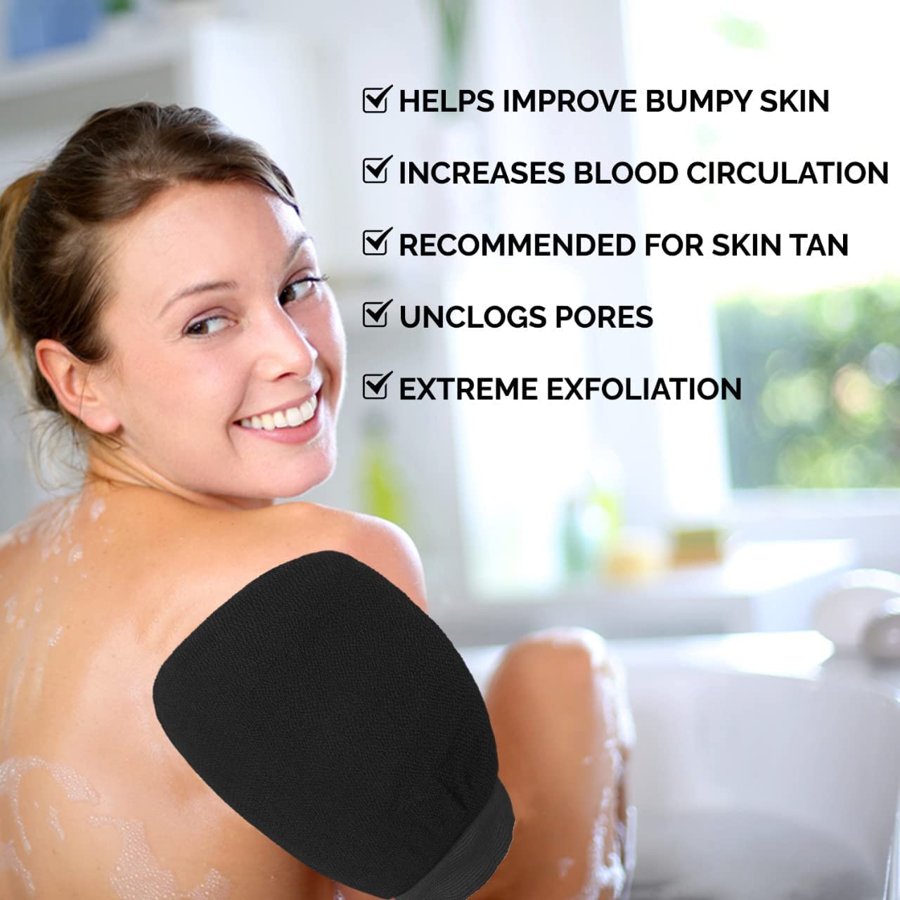 Gnanex Gloves Korean Exfoliating Mitts Scrubbing Gloves for Body Bath Shower Spa,Deep Shower Mitt Body Scrubbing Gloves for Men and Women Cleanse Dead or Dry Skin 1