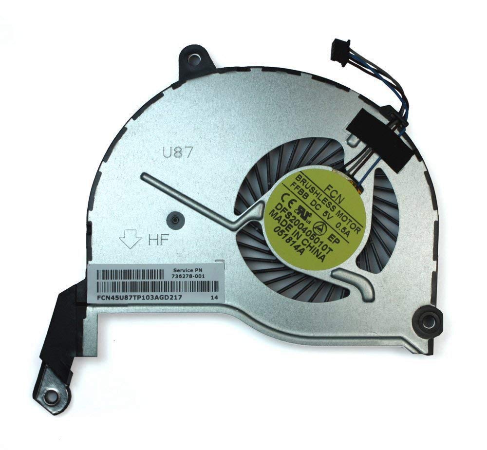 Ventola Di Raffreddamento CPU Per HP Pavilion 15-CS - 4 Pin, 5 Decibels, Con Pasta Termica