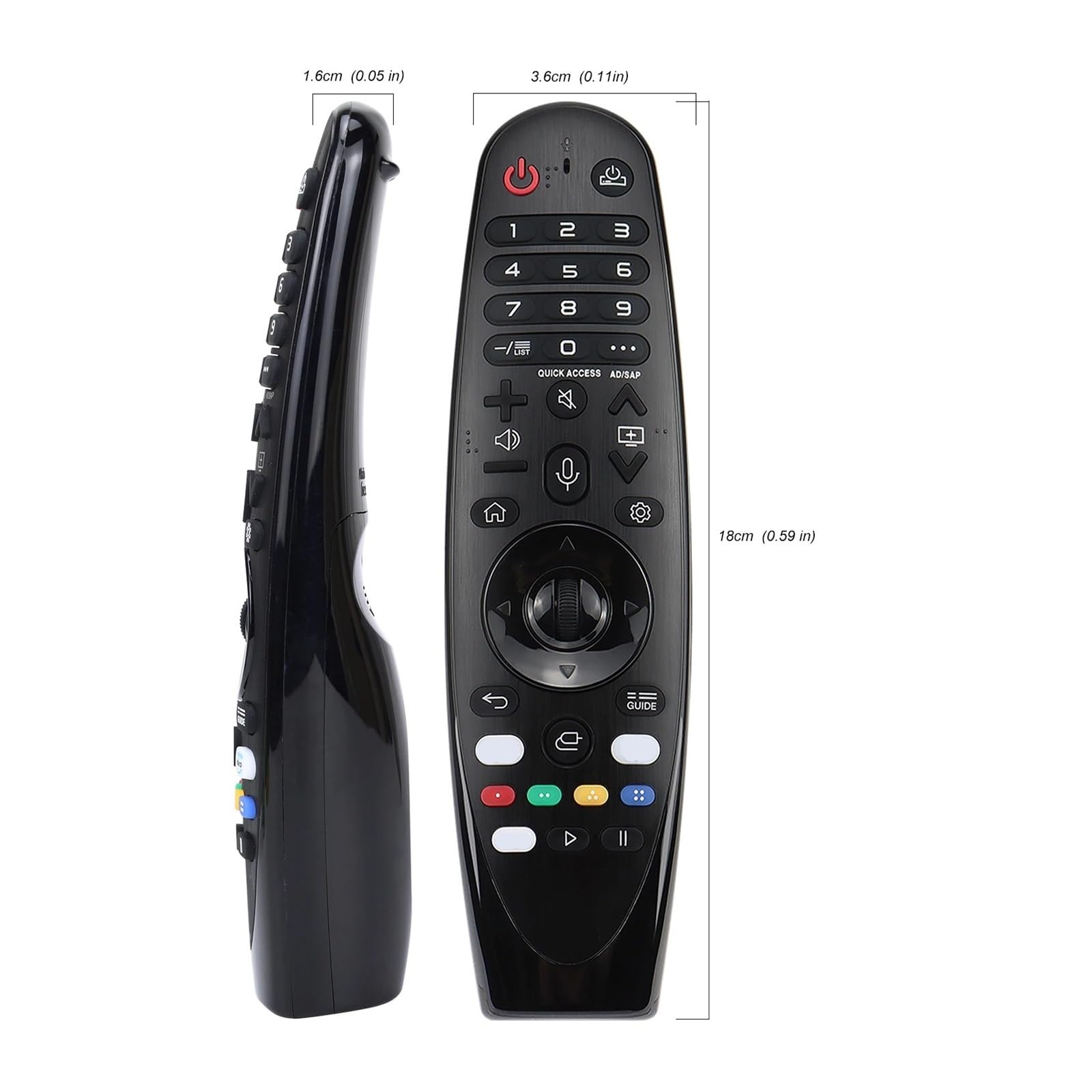 1 szt. Do pilota głosowego AKB7585501 uniwersalny wymień Smart TV ANMR20GA MR19BAMR18BA MR650A funkcja wskaźnika