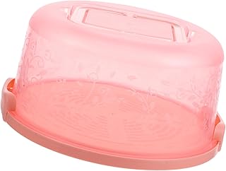 PRETYZOOM 1pc Box Portable Cake Box Food Vegetable Plastic Pink