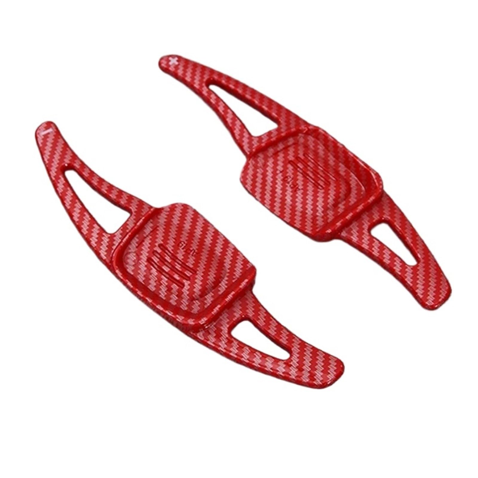 Xxiucj Car Paddle Shifter Extensions for VW for MK7/8 for T-Cross for Passat for B8 for GTI for Line Car Steering Wheel Shift Paddle Shifter(Carbon Fiber Red)
