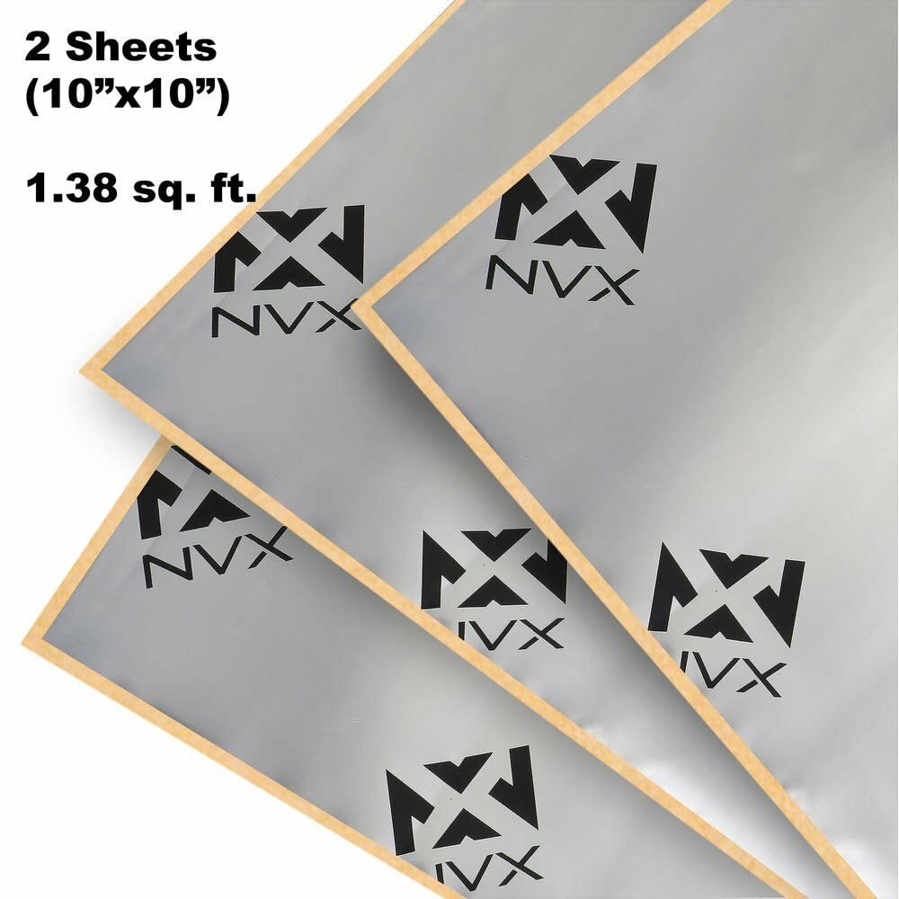 Car Audio Installation Sound Bundle – Includes 6pc Trim Panel Tool Kit, NVX Sound Deadening Speaker Kit, Rubber Roller & 6.5” Speaker Baffles – Enhance Sound Quality & Reduce Vibration