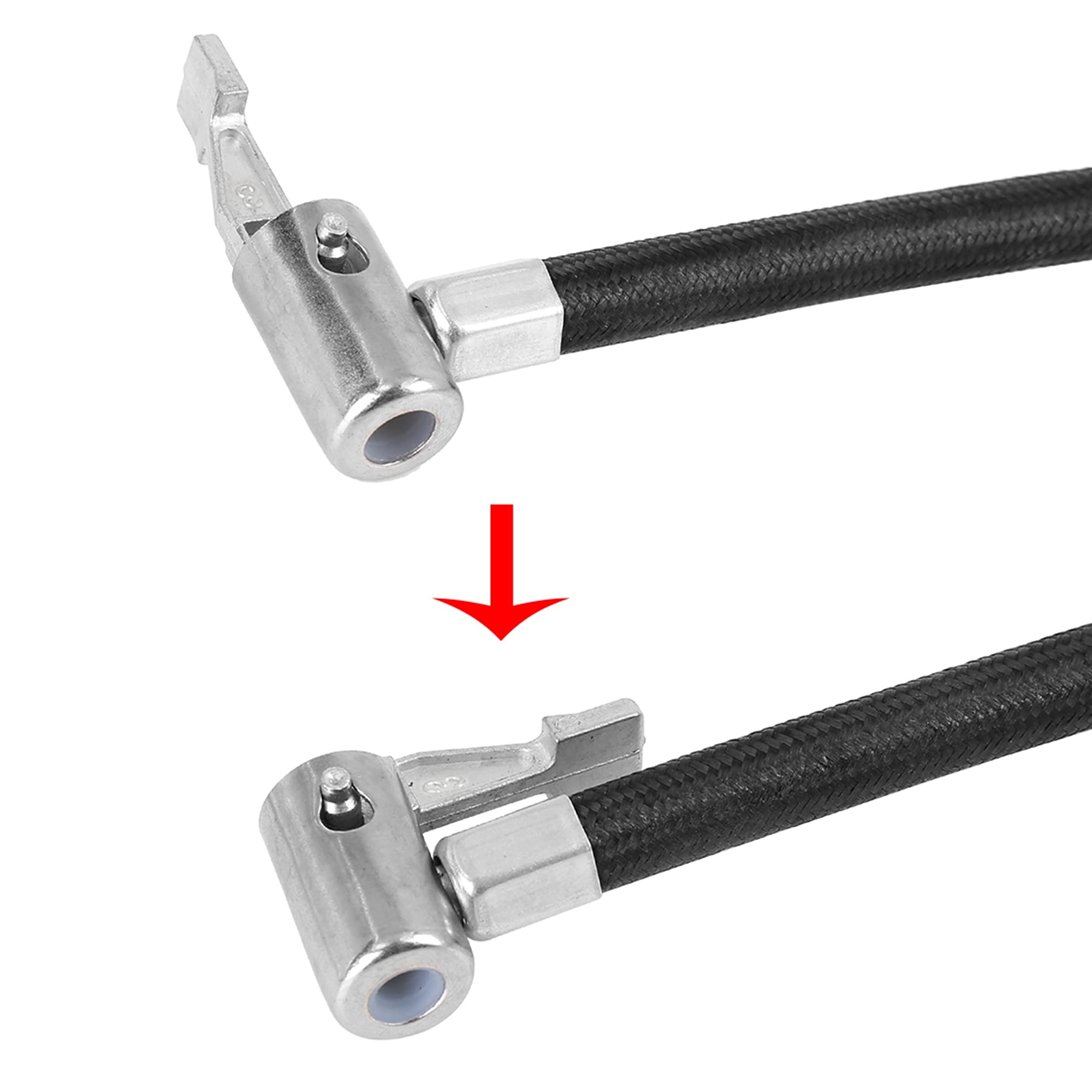 X AUTOHAUX 101,5 centimetri Auto Pneumatico Gonfiatore Tubo Adattatore