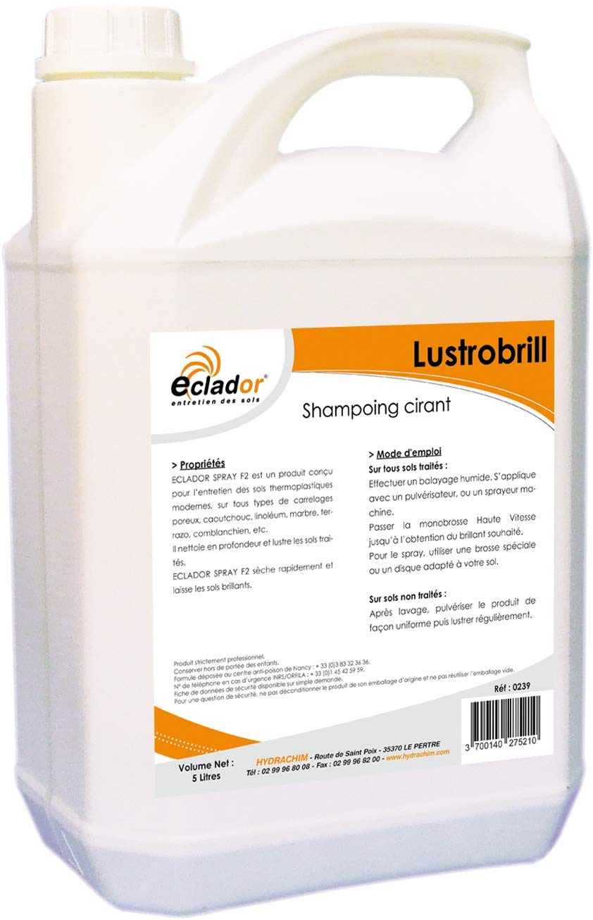 Shampoing Cirant Lustrobrill 5 L pour laver sa voiture à la maison le week-end