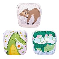 Vista 91 de ALVABABY - Pañales de natación (2 unidades, reutilizables)