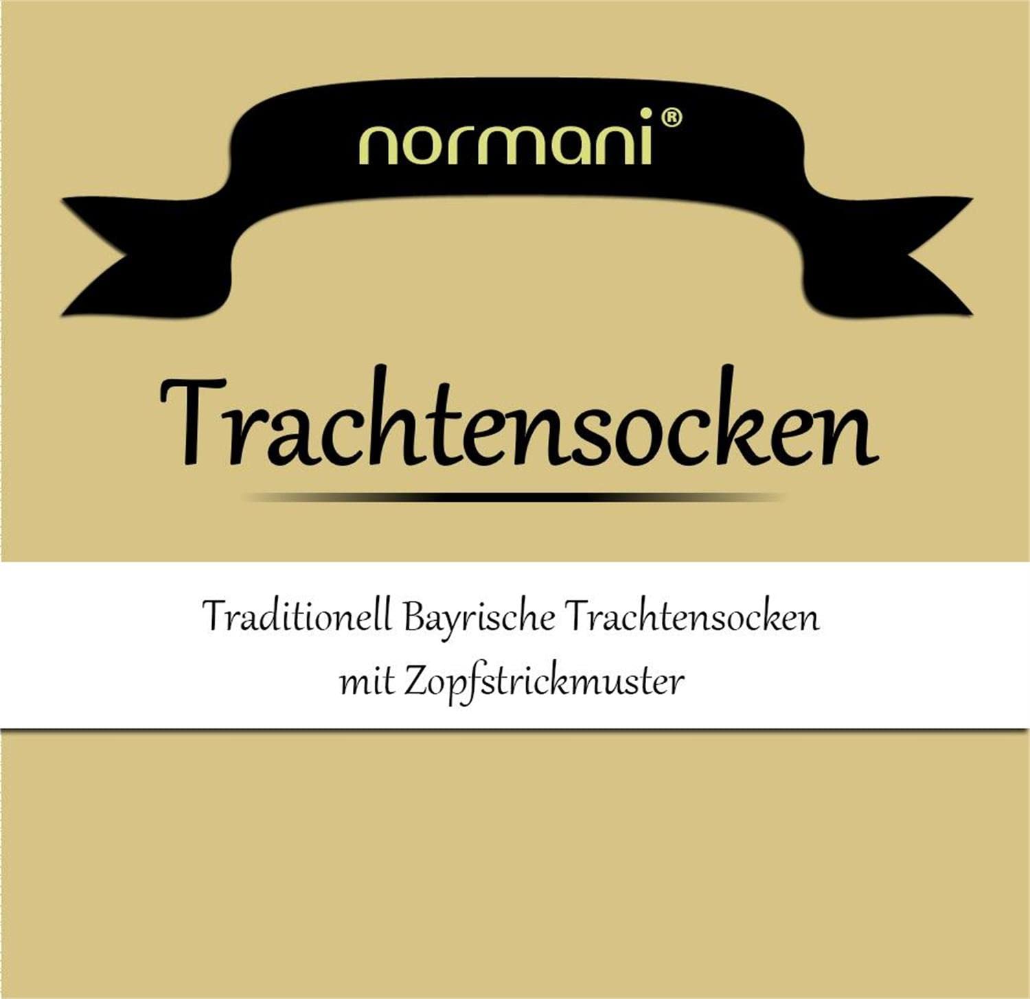 normani 2 Paar Oktoberfest Kniestrümpfe Trachten Socken EXTRA LANG aus Baumwolle