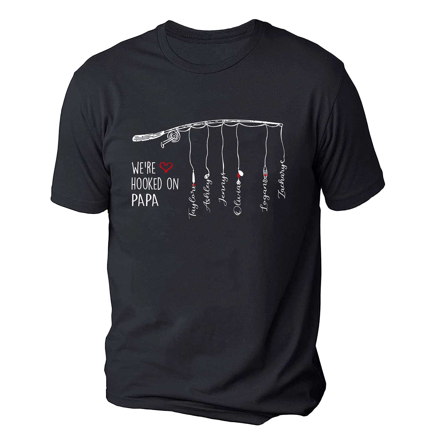 CustomPersonalized Father's Day Shirt with Kids Name Custom for Papa Dad Grandpa