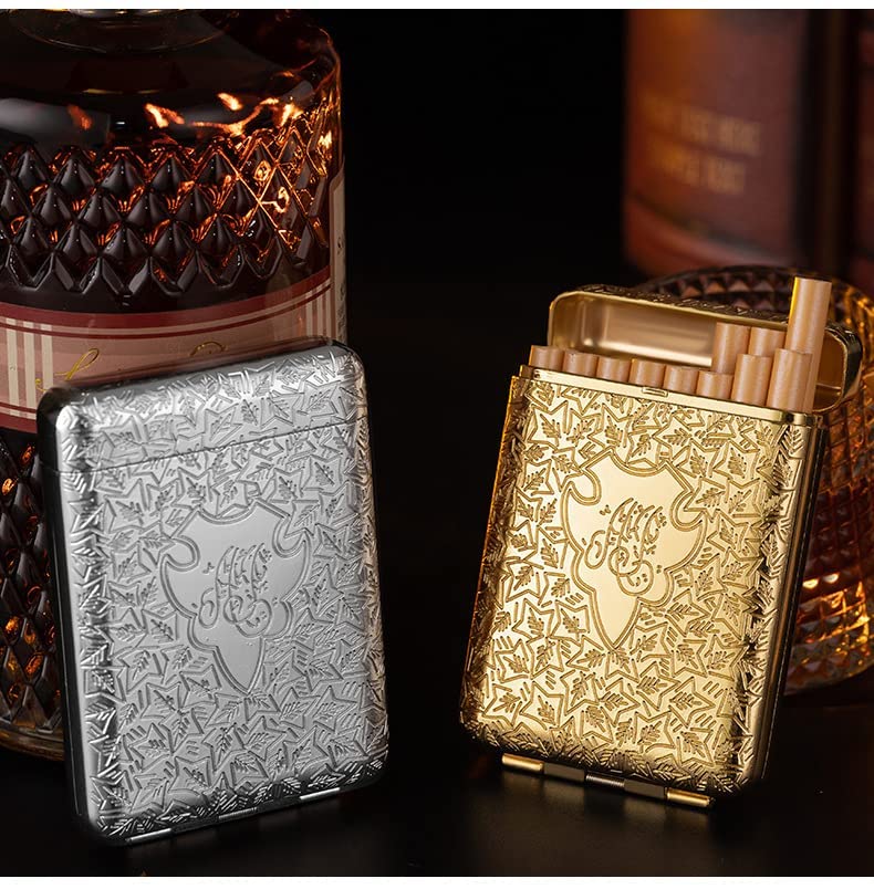 Estuche Cigarrillos London Bridge - King Size - Metal Plateado - Para Tarjetas Y Efectivo