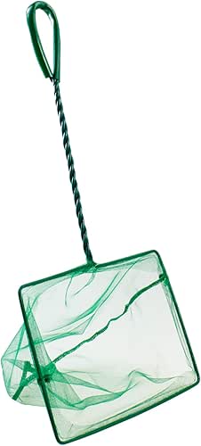 AQUANEAT 8 Inch Aquarium Fish Net, Wastes Skimming Cleaning Tool
