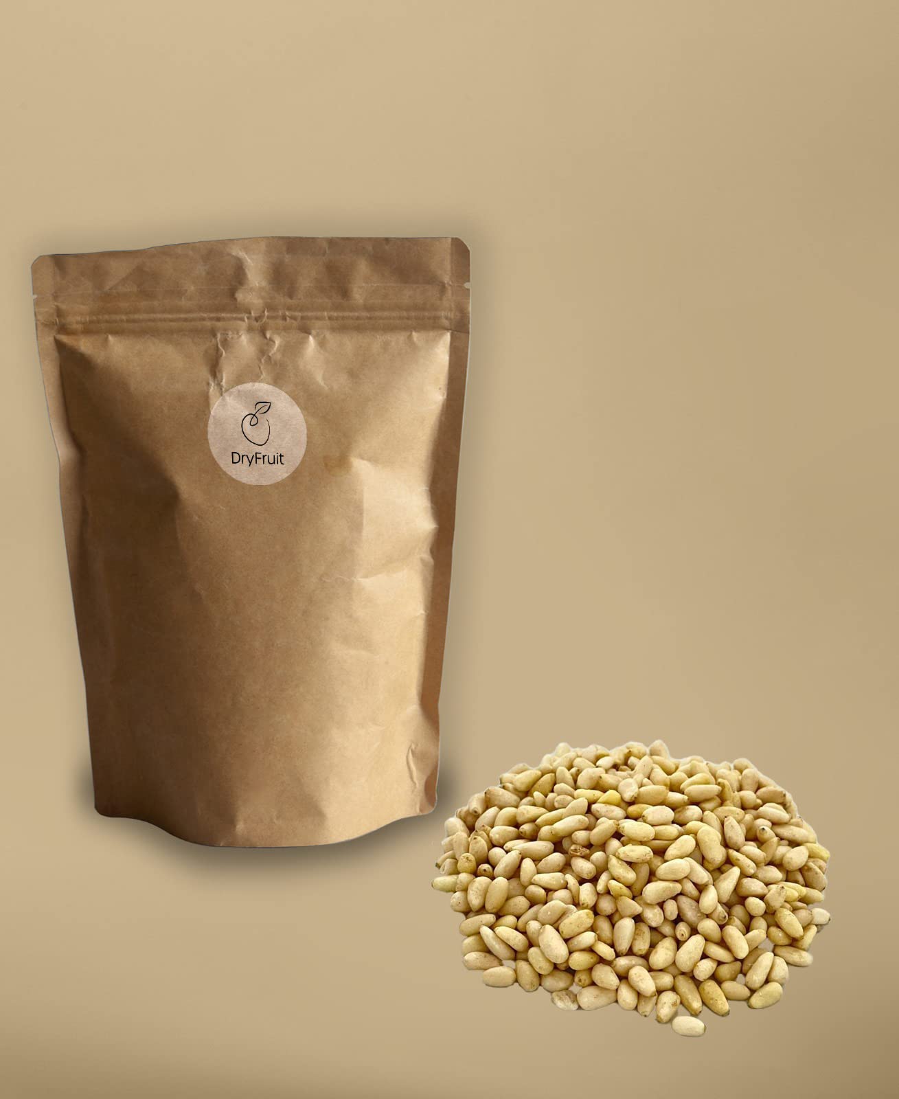 Dry-Fruit - Pinienkerne 500g Medium | roh, naturbelassen und ungesalzen | ohne Zusätze | knackig & frisch | ideal als Topping in Joghurt und Müsli, oder zu Pasta
