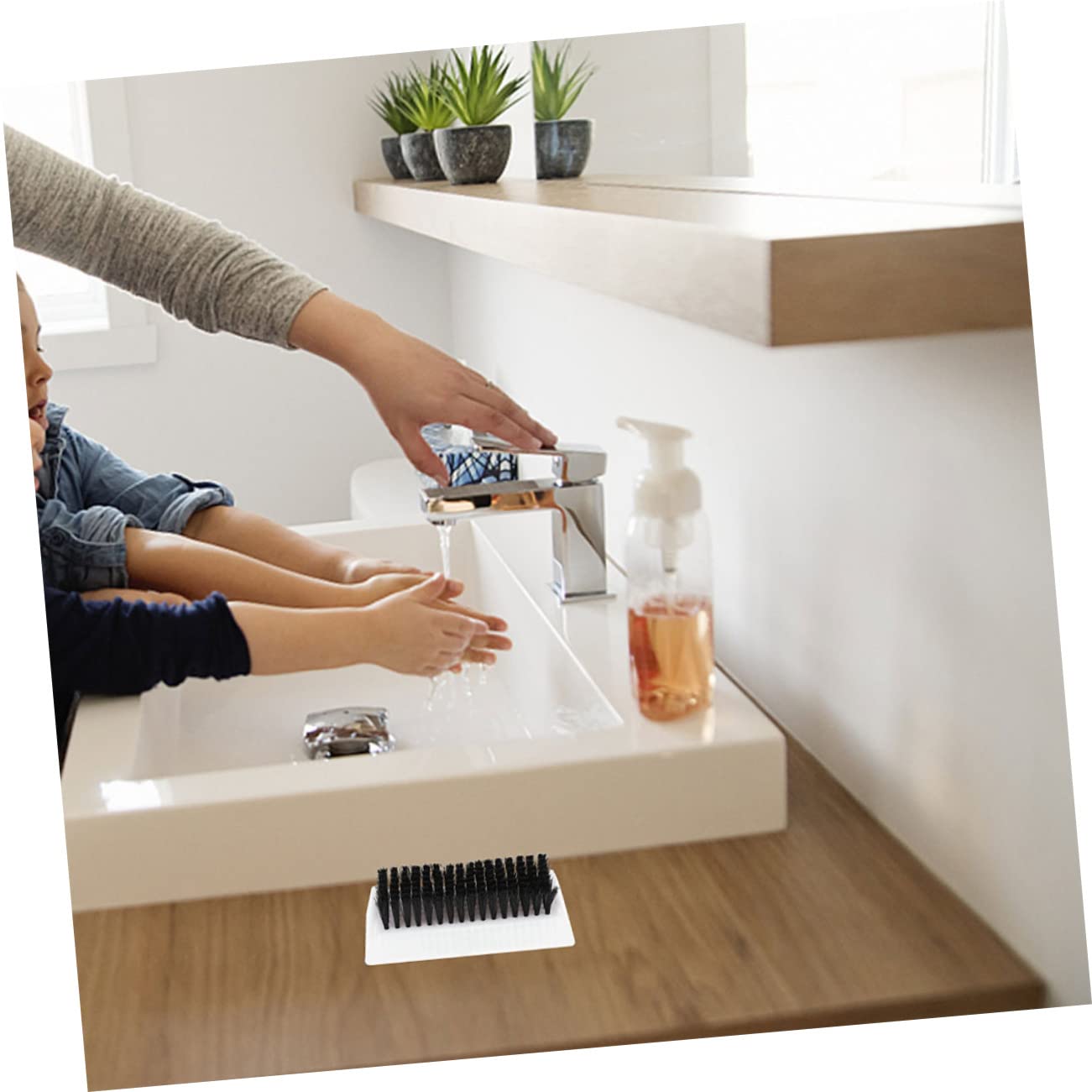 Healvian 8 Piezas Cepillo de Uñas de Doble Cara de Uñas y Antideslizante para Hogar Manicura y Resistente Altas y de Usar