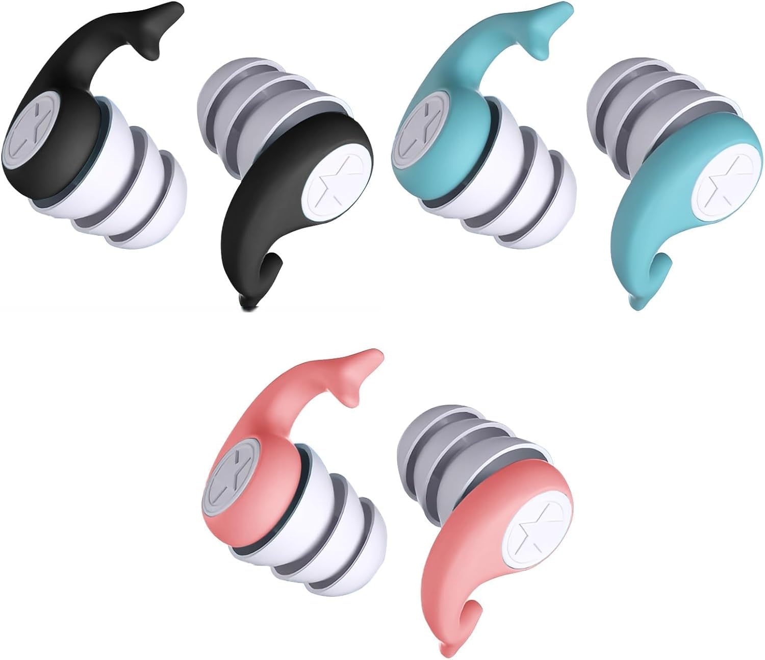 nhcdfa 3Pair Swimming Ear Plugs for Men, Advanced Water Protection, Comfortable Fit for Swimming Activities, 3 Pairs Dolphin Design Silicone Ear Plugs-picture-31