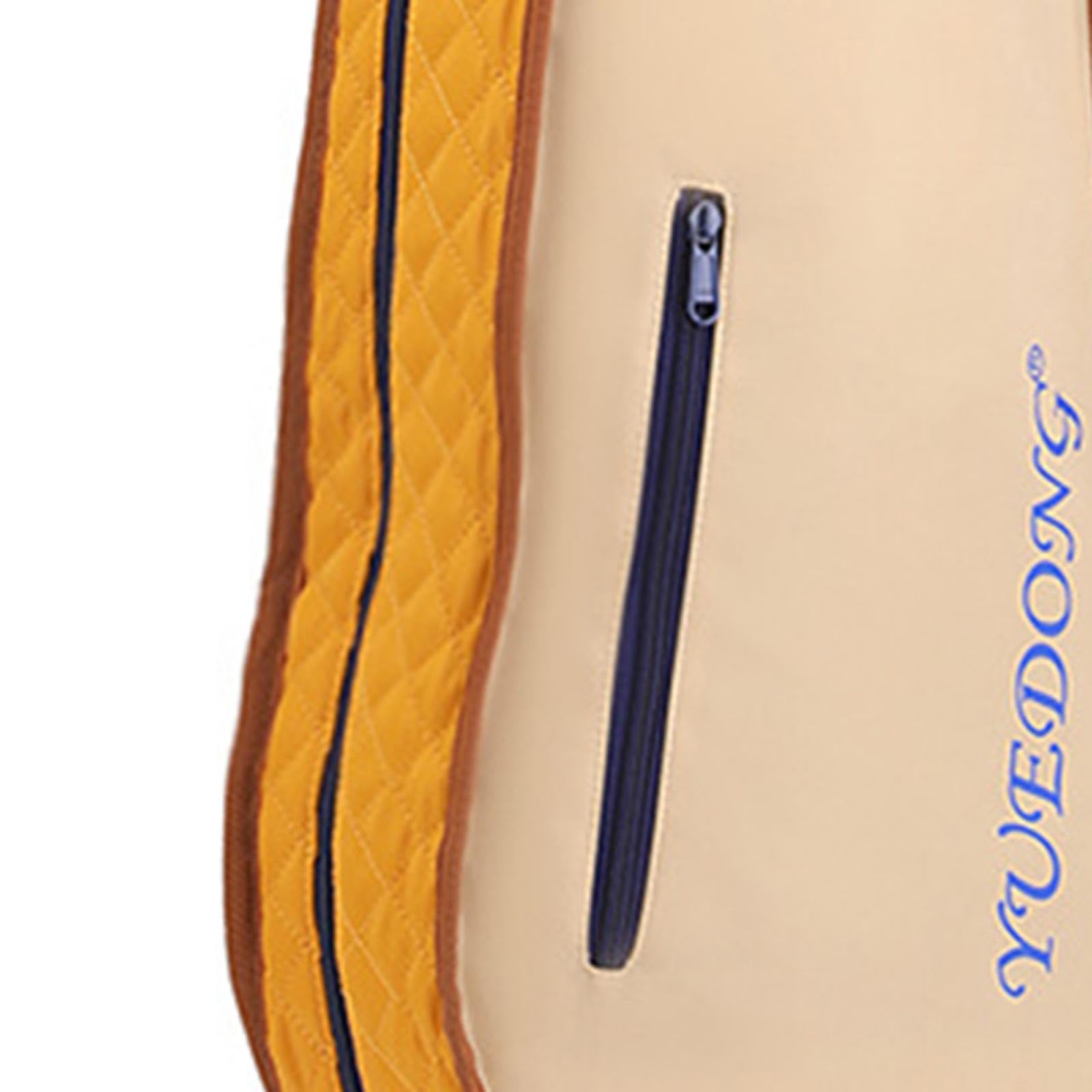 Estuche de Violín Rígido Portátil Ligero con Correa Ajustable Y Compartimento para Accesorios Hecho de Tela Compuesta Resistente Al Agua Adecuado para, Amarillo