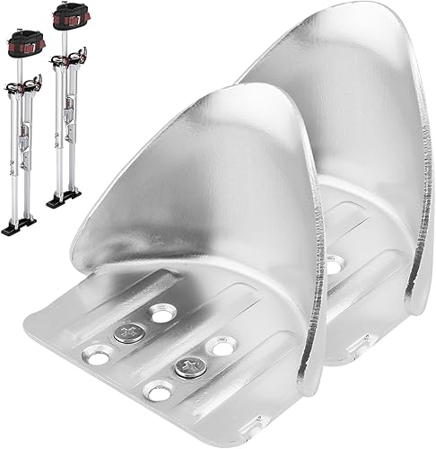 Miniatura 2 de Paquete de 2 kits de repuesto de soporte de talón de zancos para paneles de yeso, kit de repuesto de soporte de talón de zanco, parte ajustable de