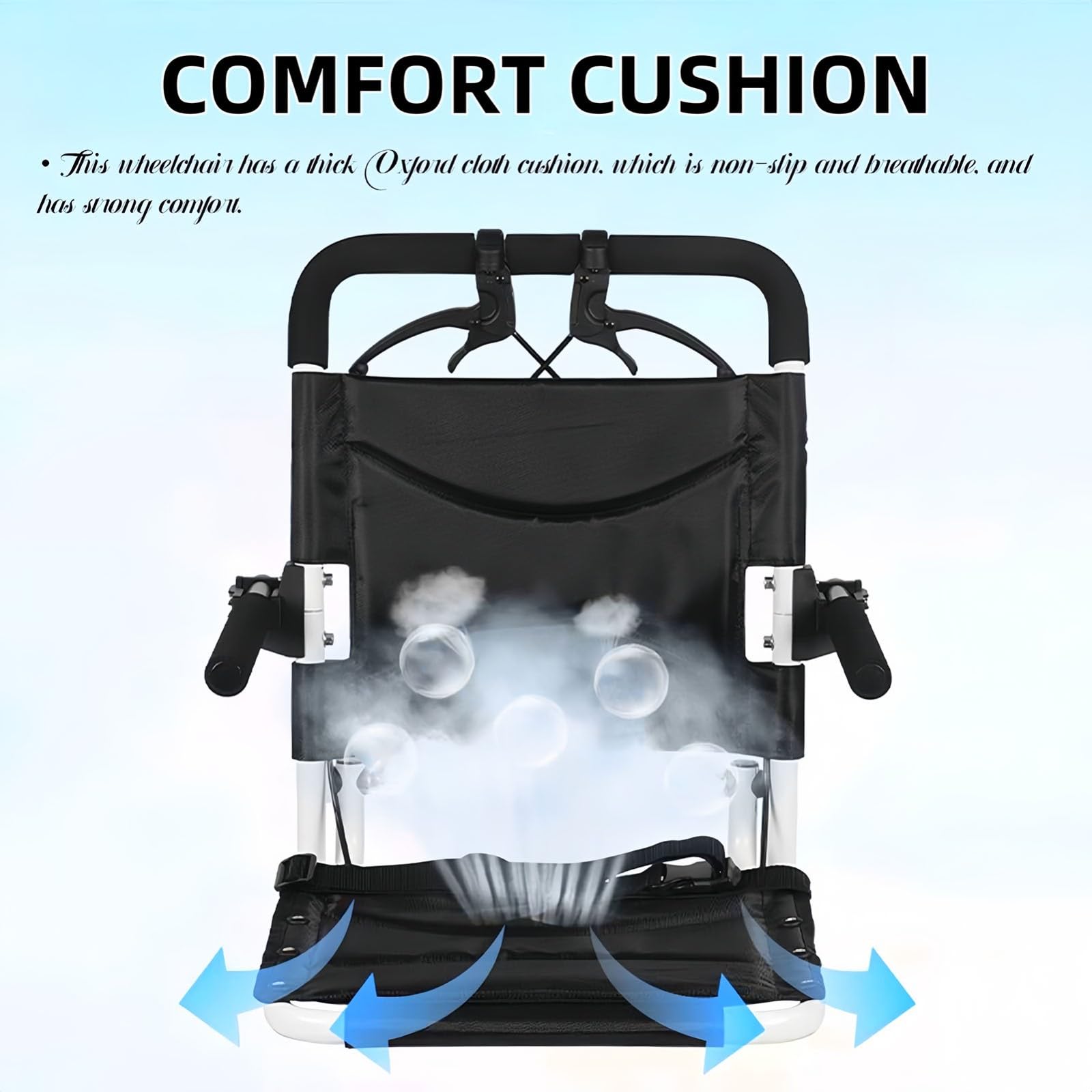 Silla Ruedas Ultraligera, Silla Ruedas Viaje Ligera y Plegable, Sillas de Ruedas Extra Estrechas con Freno Tambor, Silla de Ruedas pequeña de Aluminio para el hogar, 6,3 kg A