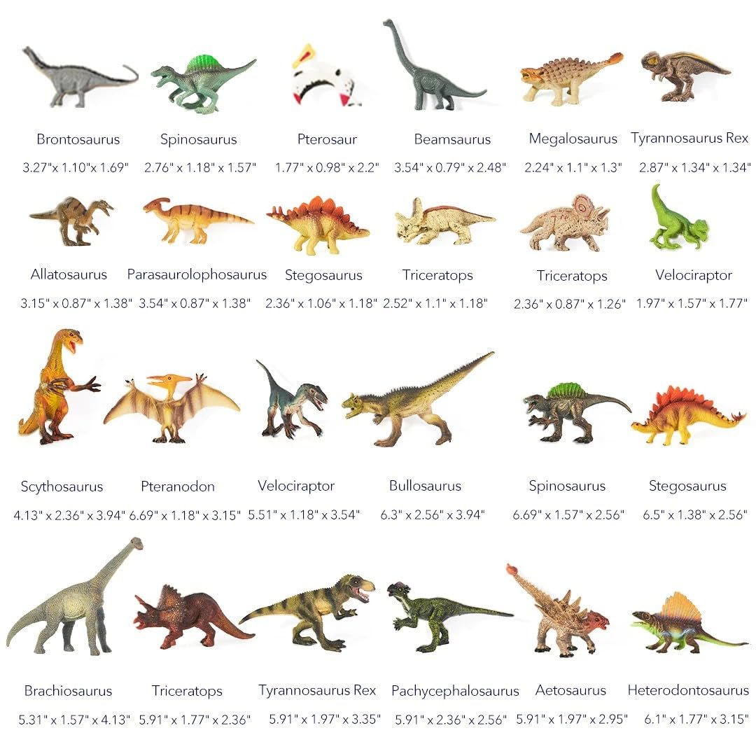 Mideer Juego de coleccionista de dinosaurios 24 piezas