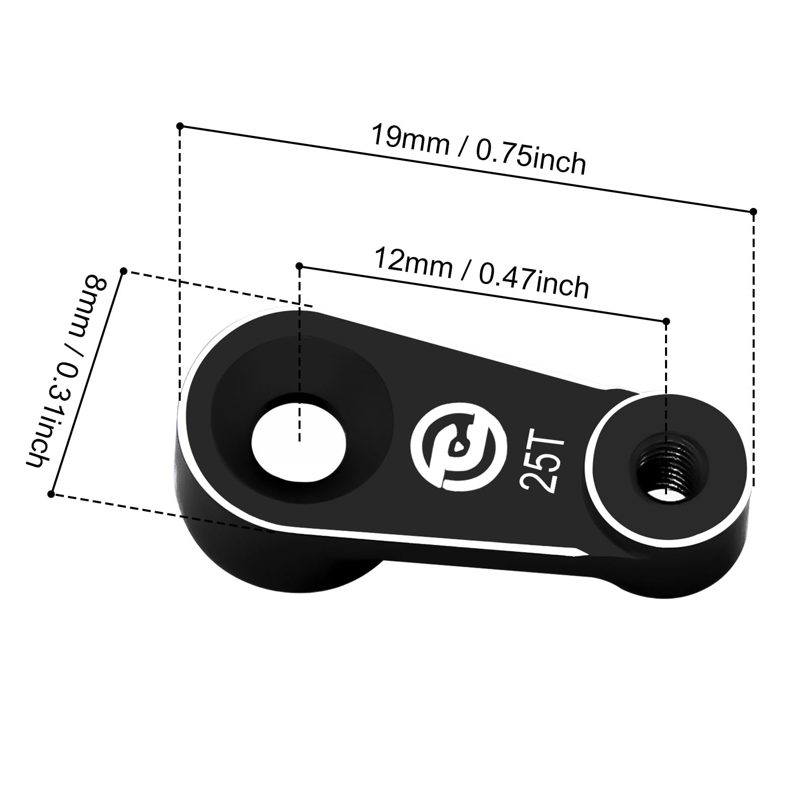 Servo digitale in metallo da 9 kg con supporto e corno servo per 1/18 TRX4M Servo RC auto parti di aggiornamento (rosso)